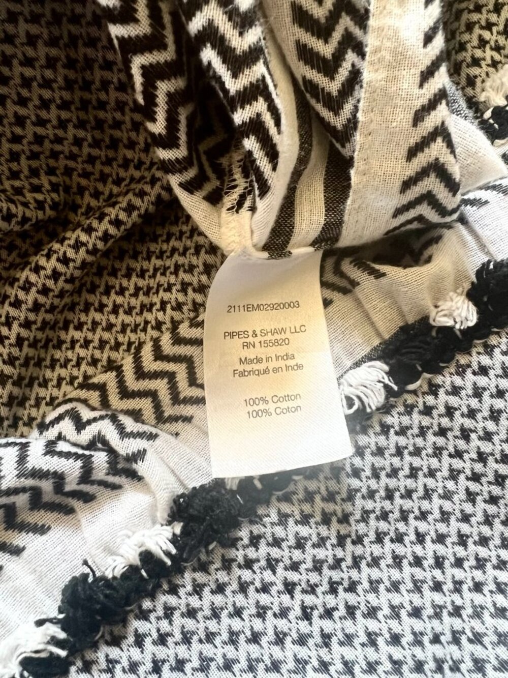Veronica Beard Quartz Dress Black White Cotton Tassel Tie Maxi - Picture 6 of 7